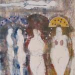 Rock Goddesses
2014
monotype/collage
16" x 20"
